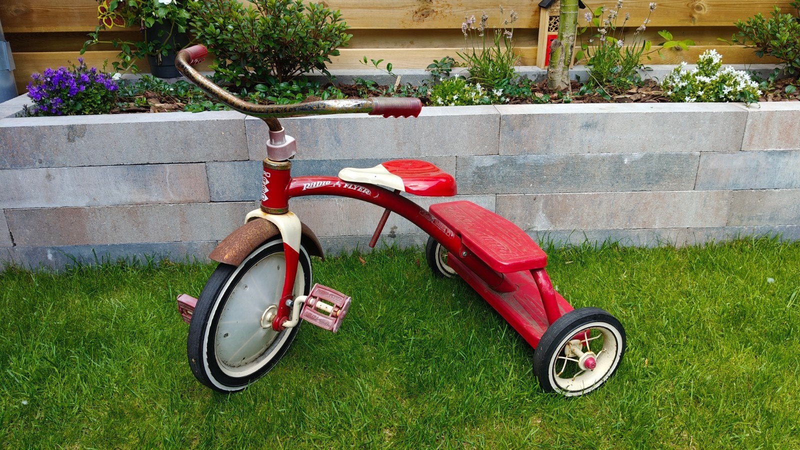 Retro Radio Flyer Driewieler Kinderfiets, Fietsen en Brommers, Fietsen | Kinderfietsjes, Ophalen, Gebruikt, Minder dan 16 inch