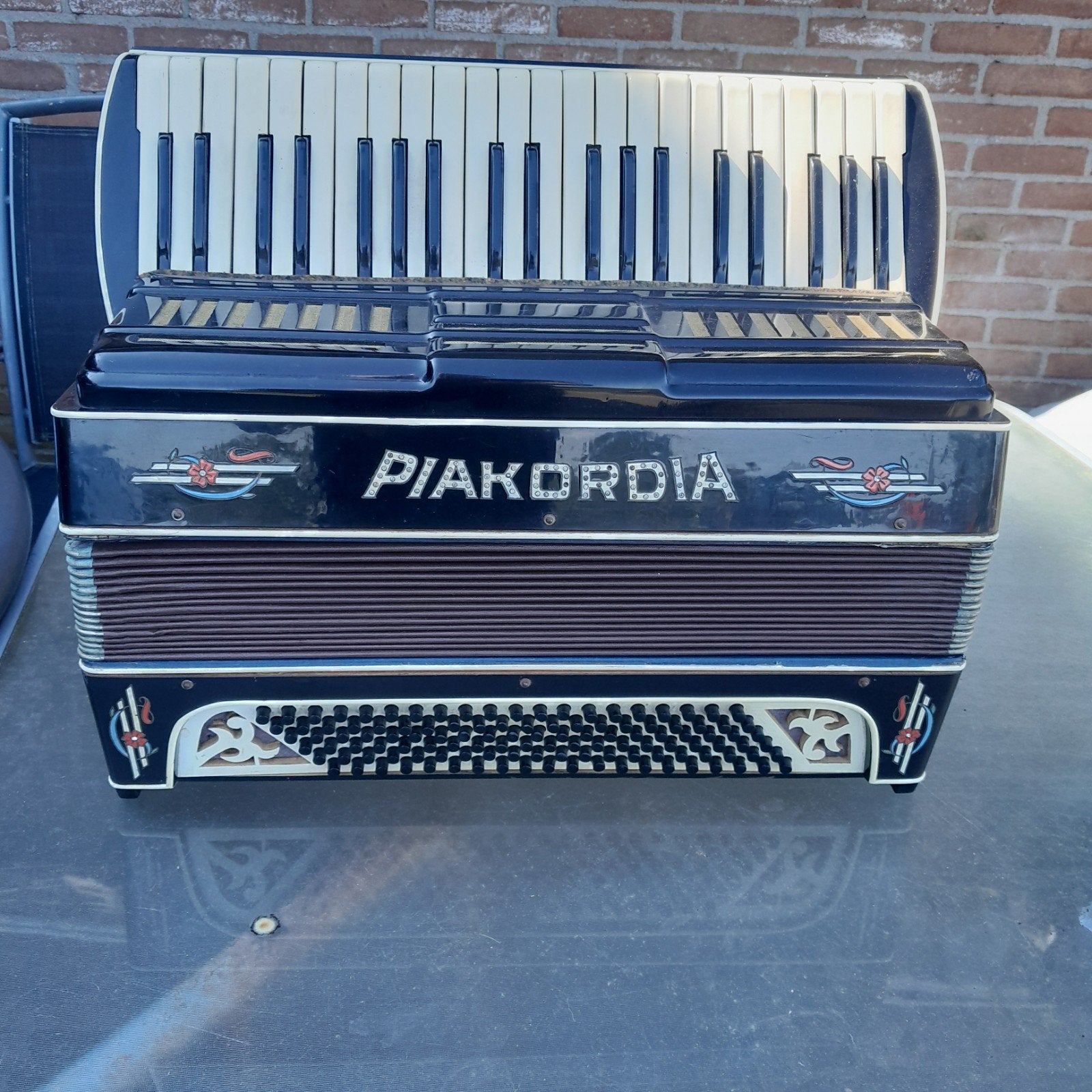 Accordeon - Werkt en Mooi voor Spel of Decoratie, Muziek en Instrumenten, Accordeons, Overige merken, Gebruikt, Overige formaten