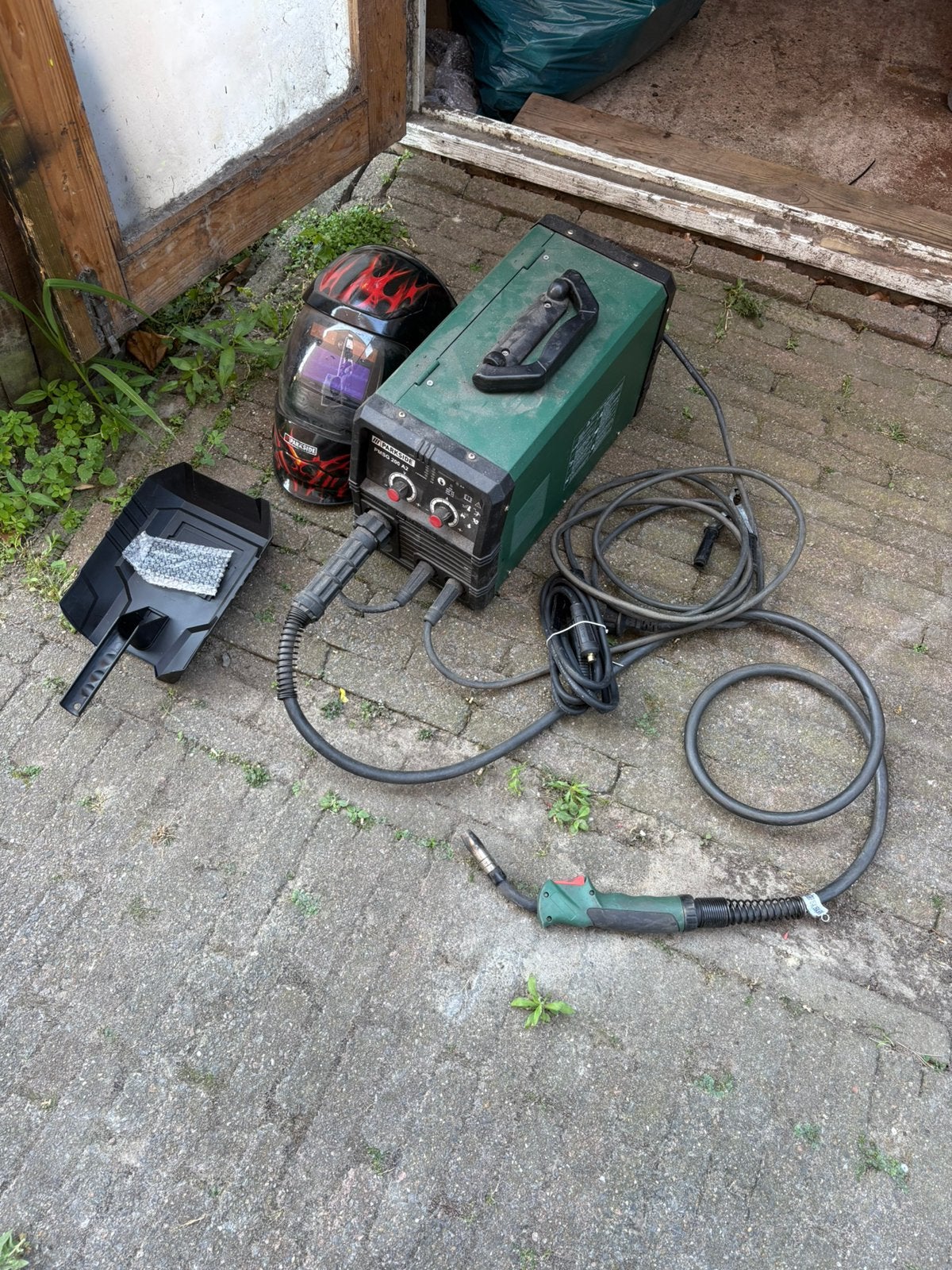 Parkside lasapparaat 220v Mig mag, Ophalen, Zo goed als nieuw, Minder dan 150 ampère, Co2