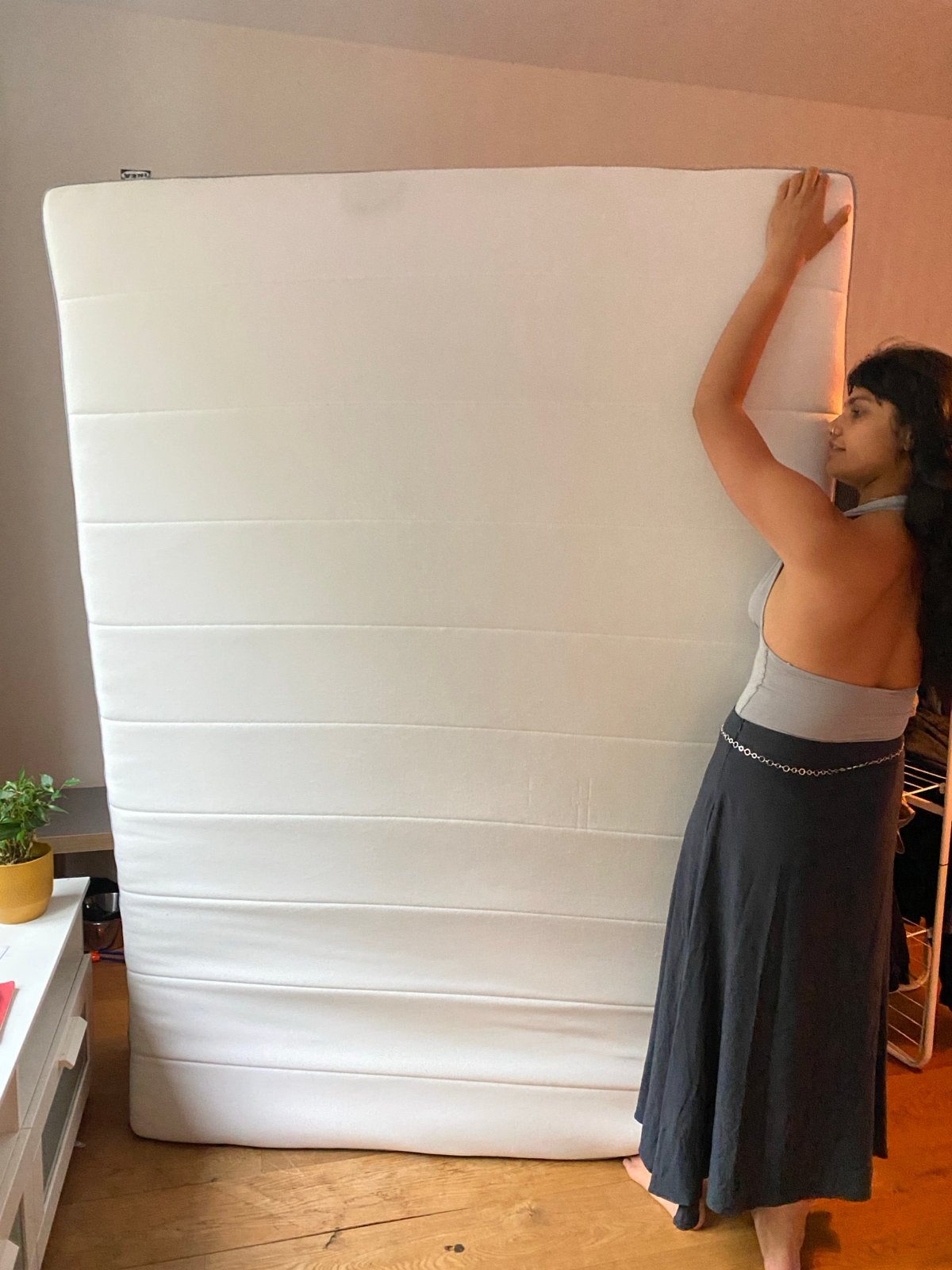 Matress IKEA Vesteroy 200x140, Ophalen, Tweepersoons, 140 cm, Zo goed als nieuw