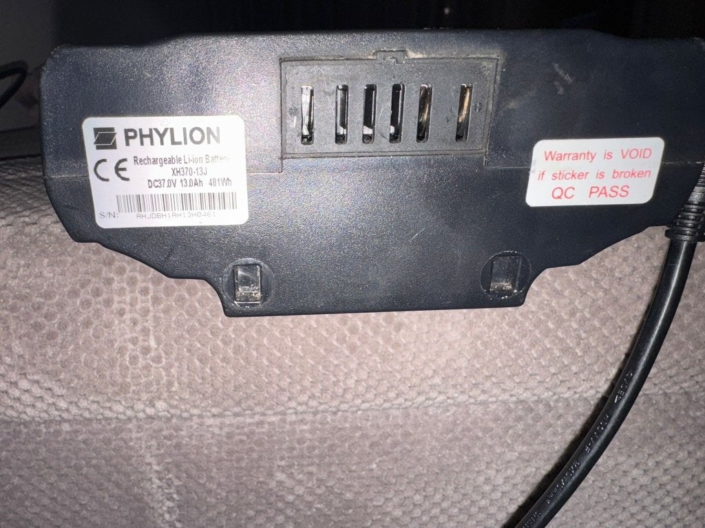 Phylion XH370-13J Wall-ES 36V 14AH, Ophalen of Verzenden, Zo goed als nieuw