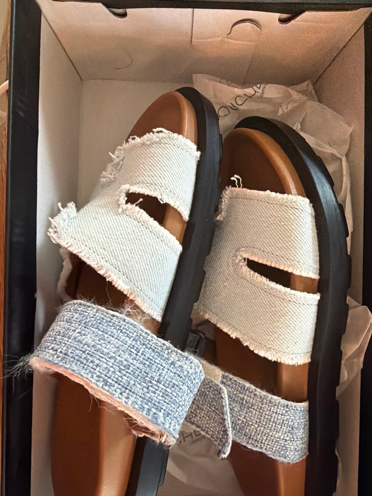 Babouche sandalen maat 37 - gratis, Kleding | Dames, Ophalen, Nieuw, Blauw, Sandalen of Muiltjes
