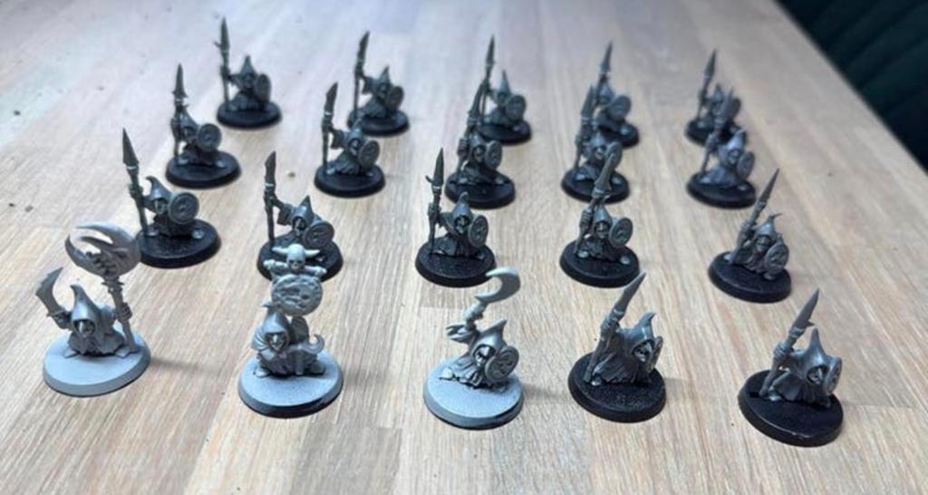 Warhammer 20x Orcs & Goblins 20x spearmen #8, Hobby en Vrije tijd, Wargaming, Ophalen of Verzenden, Zo goed als nieuw, Warhammer