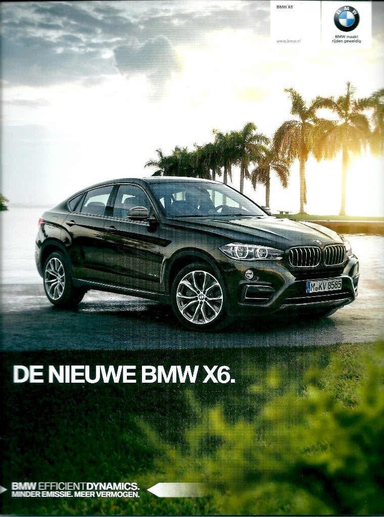 Brochure BMW X6 2015, Ophalen of Verzenden, Gelezen, BMW