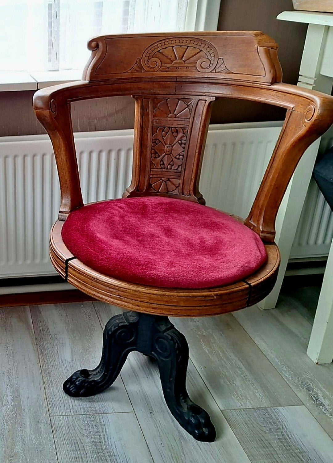Antieke Victoriaanse Kapiteinsstoel - Scheepsstoel, Antiek en Kunst, Antiek | Meubels | Stoelen en Banken, Ophalen