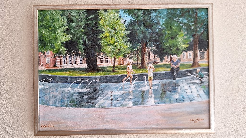 Schilderij Assen, Ophalen, Nieuw, Schilderij, 50 tot 75 cm