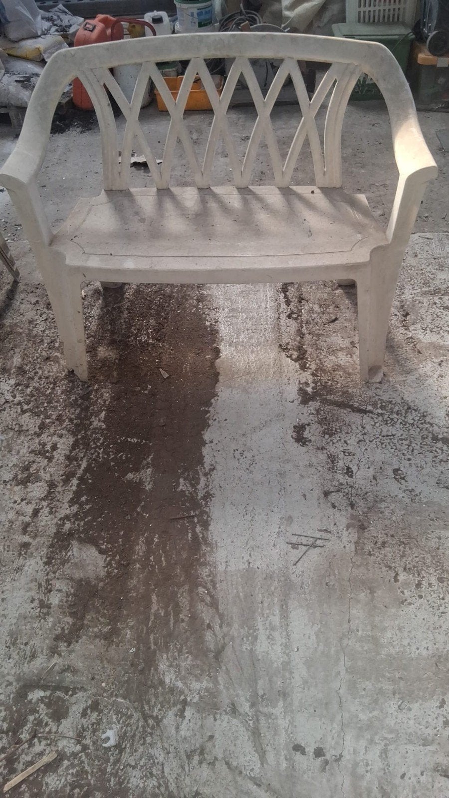 kunststof bankje, Tuin en Terras, Tuinbanken, Ophalen, Gebruikt, Kunststof