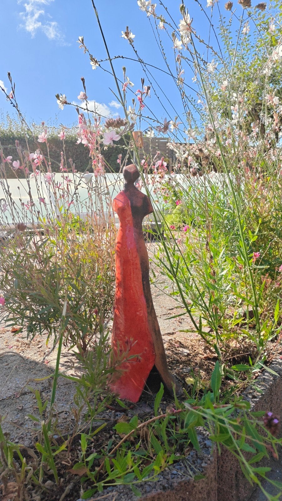 Winterhard geglazuurd tuinbeeld - 54 cm hoog, Ophalen, Gebruikt, Overige materialen, Overige typen