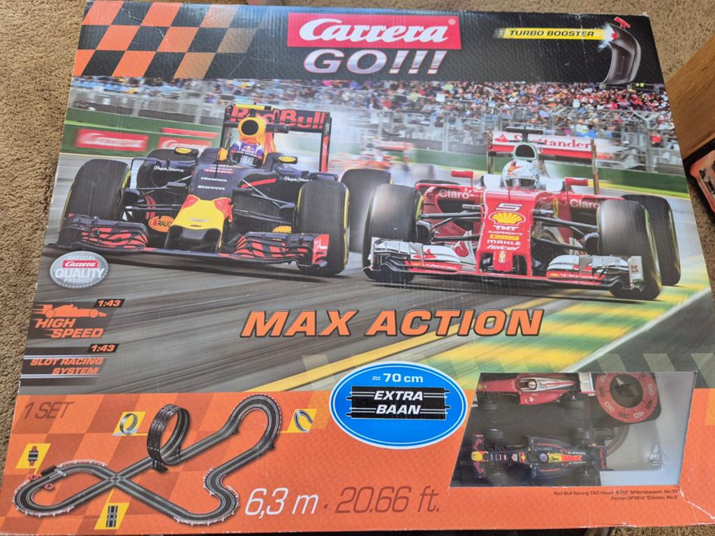 Mooie carrera racebaan, Ophalen, Zo goed als nieuw, Elektrisch, Carrera