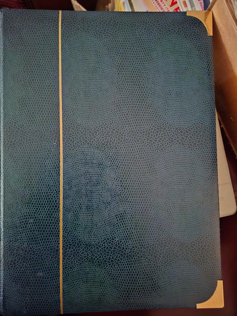Blauwe postzegel album, Postzegels en Munten, Postzegels | Toebehoren, Ophalen of Verzenden, Verzamelalbum