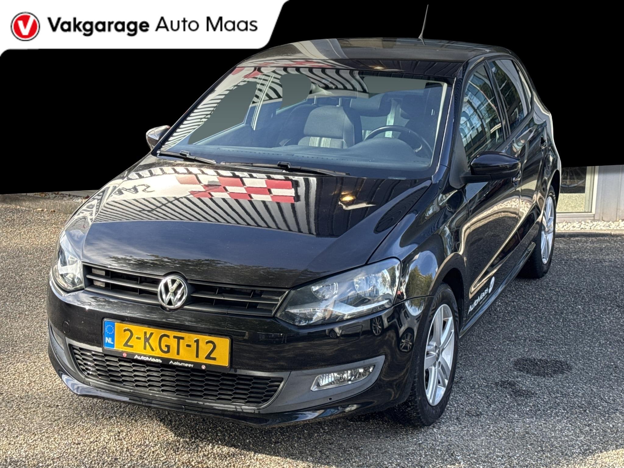 Volkswagen Polo 1.2-12V BlueMotion Match Match/ Stoelverwarm, Auto's, Voorwielaandrijving, Euro 5, 1198 cc, Zwart