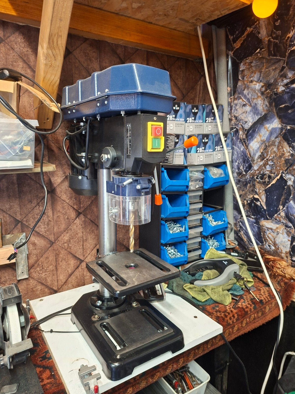 Kolomboormachine 350 watt / 1x gebruikt, Ophalen, Zo goed als nieuw, Kolomboormachine