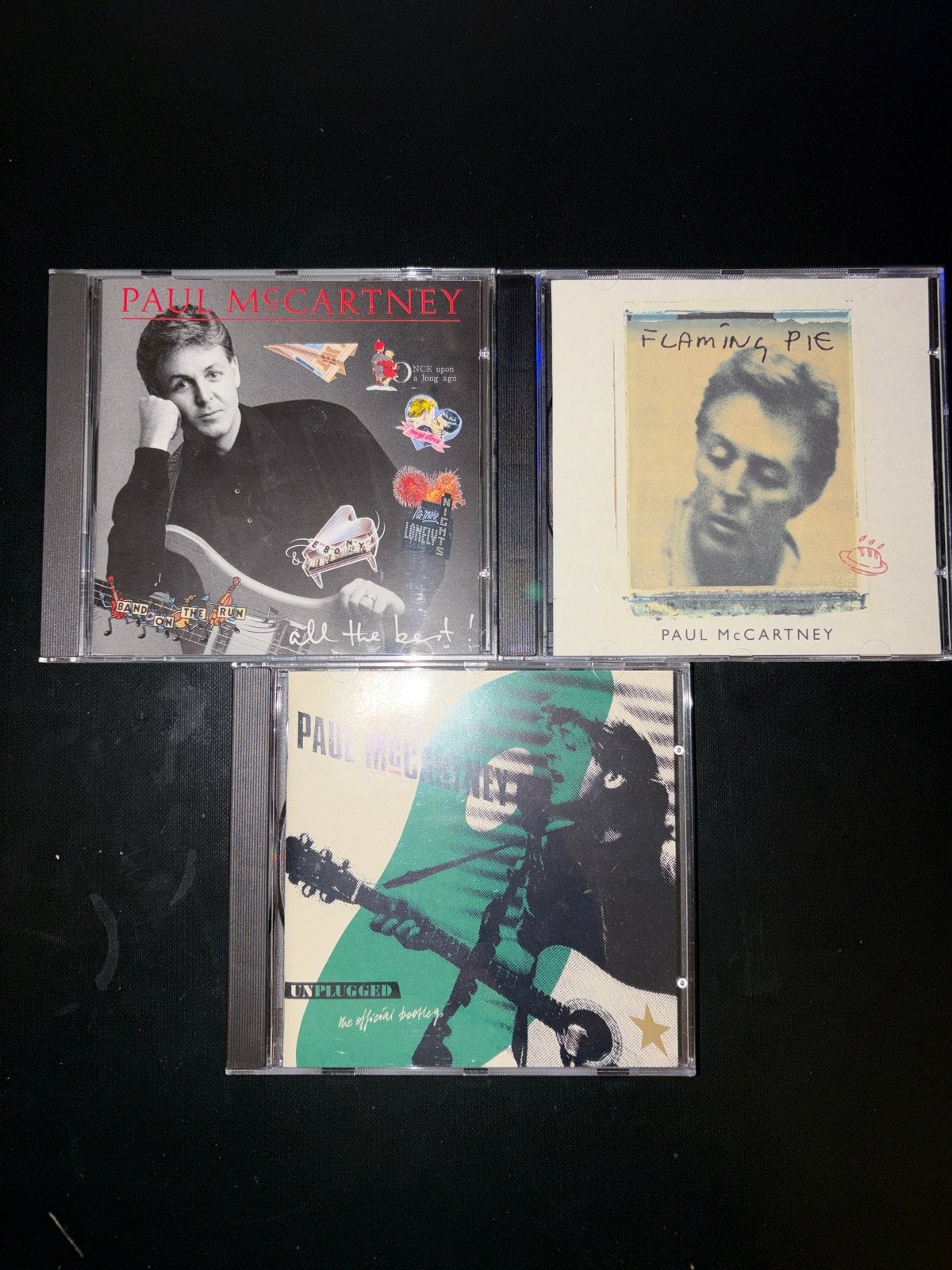 Paul McCartney CD's: All the Best!, Flaming Pie, Unplugged, Gebruikt, Pop, Ophalen of Verzenden, Inclusief doosje