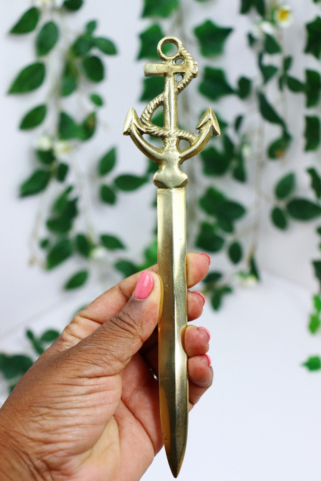 vintage messing briefopener, Antiek en Kunst, Ophalen of Verzenden