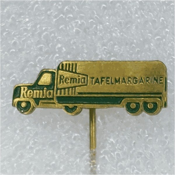 SP0687 Speldje Remia tafelmargarine groen, Ophalen of Verzenden, Gebruikt, Overige onderwerpen