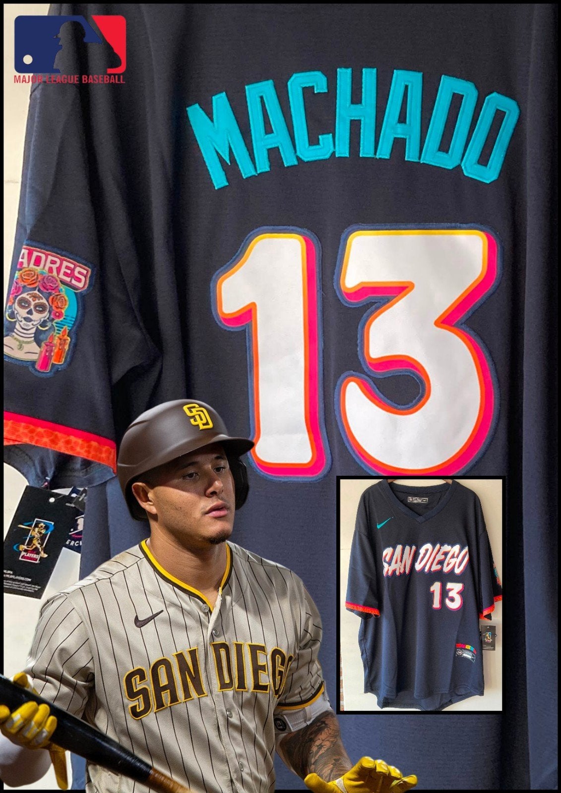 MLB Manny Machado 13 PADRES LEGEND xxxl, Sport en Fitness, Honkbal en Softbal, Ophalen of Verzenden, Nieuw, Honkbal, Kleding