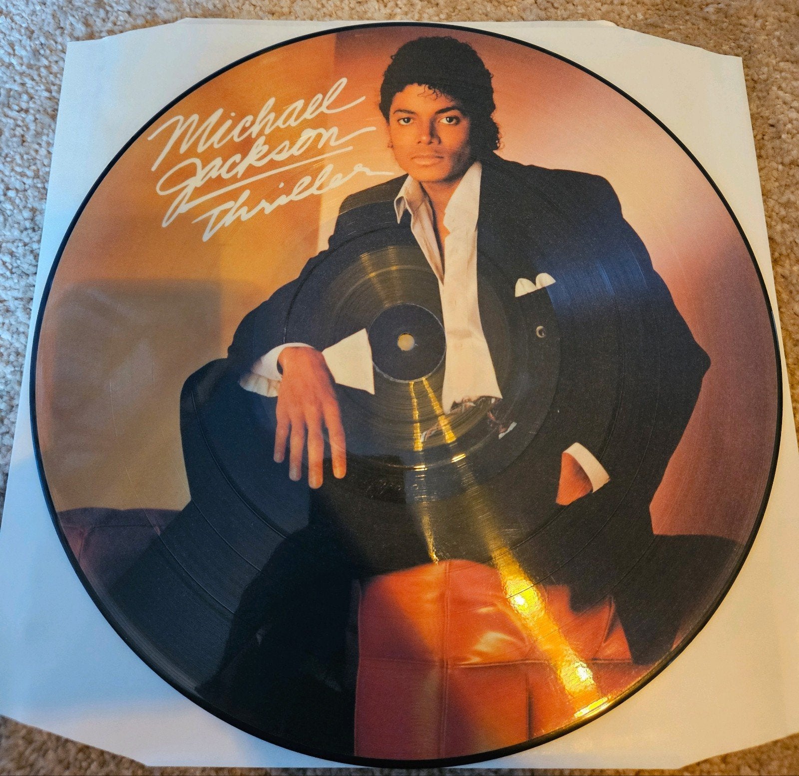 Michael Jackson - Thriller Picture Disc (1983), LP, Pop, Ophalen of Verzenden, Zo goed als nieuw