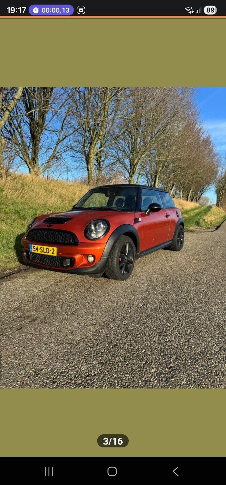 Mini 1.6 Cooper S 2011, 4 stoelen, 49 €/maand, Handgeschakeld, Particulier