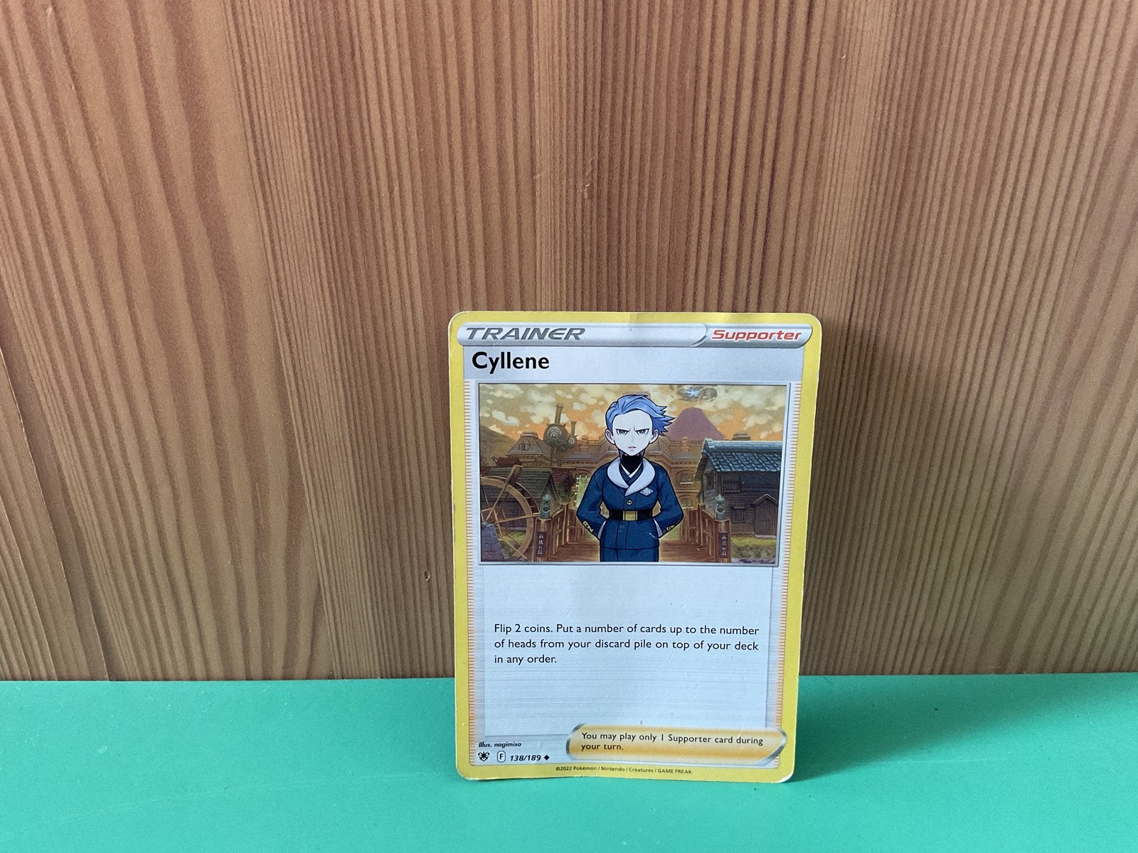 Pokémon TCG Cyllene Trainer Supporter Kaart, Ophalen, Zo goed als nieuw, Losse kaart