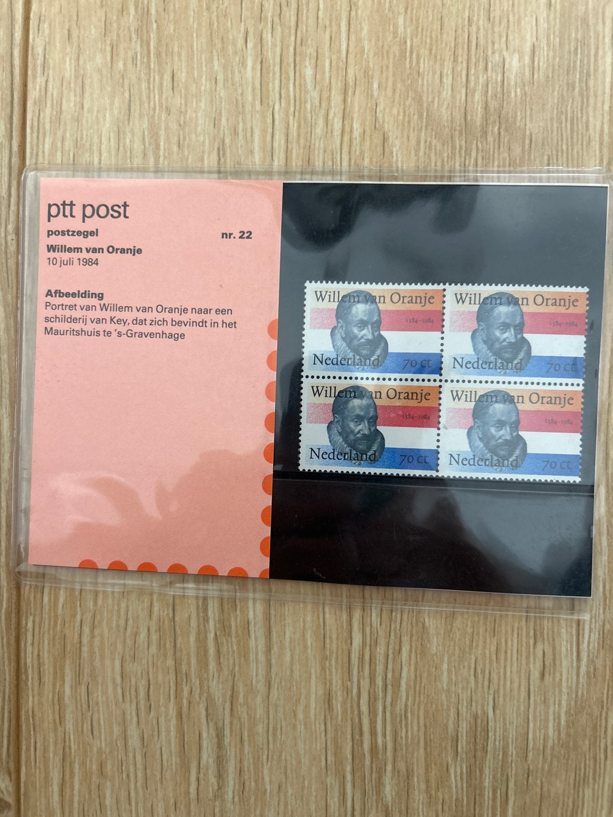 PTT Postzegel Willem van Oranje 10 juli 1984 nr. 22, Ophalen of Verzenden, Na 1940, Postfris