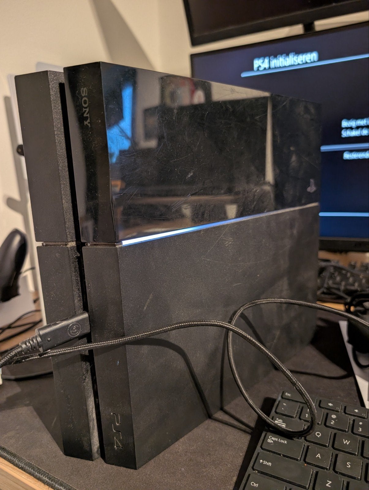 PlayStation 4 (Original) + 2 controllers + 13 games, Ophalen, Gebruikt, Met 2 controllers, Original
