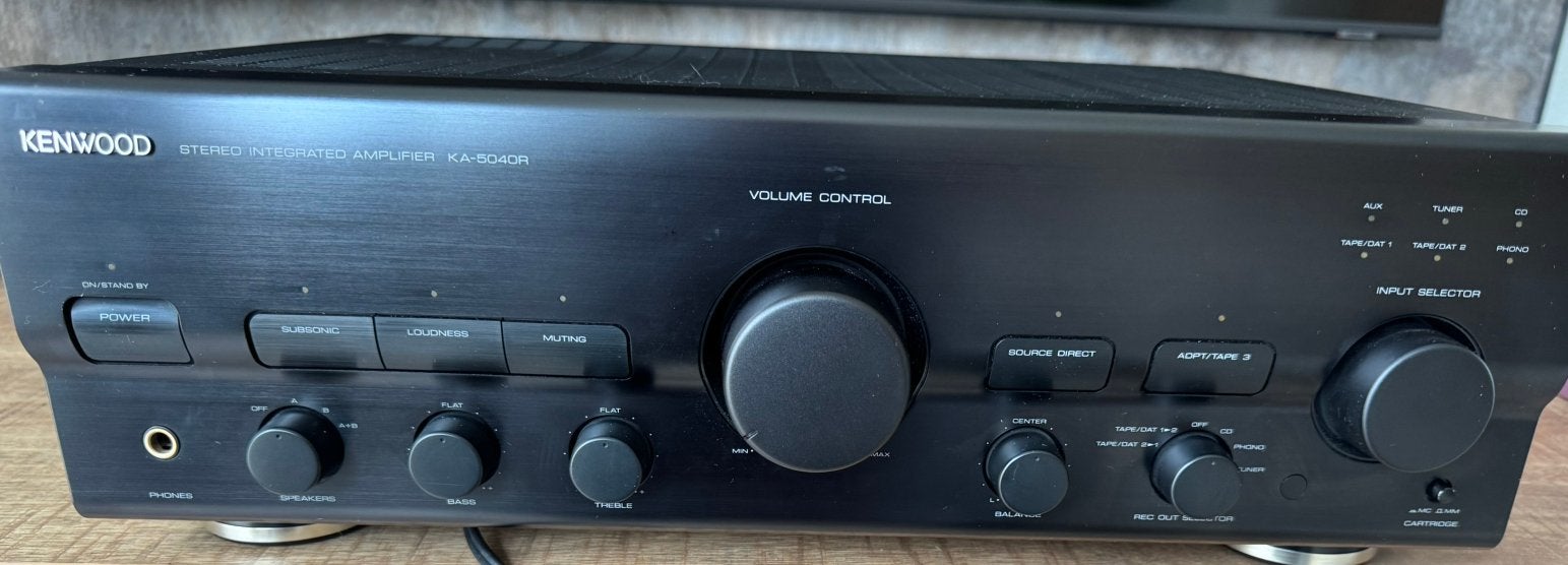 Kenwood stereo Integrated versterker KA-5040R, Ophalen, Gebruikt, Stereo, 120 watt of meer