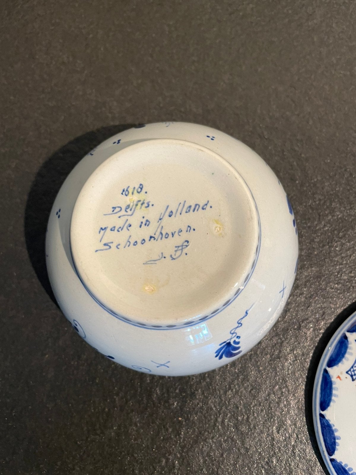 Suikerpot met deksel Delfts blauw, Ophalen