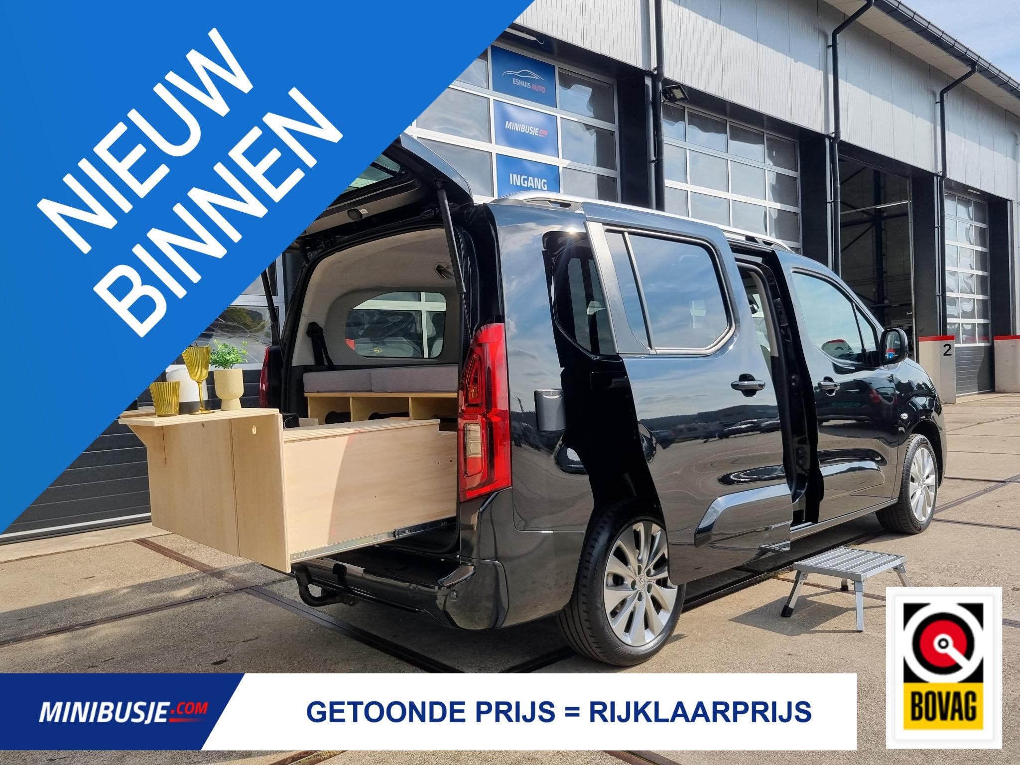 Opel Combo Tour 1.2 Turbo L2H1 Edition MINICAMPER, Auto's, Stof, Gebruikt, Euro 6, 7 stoelen