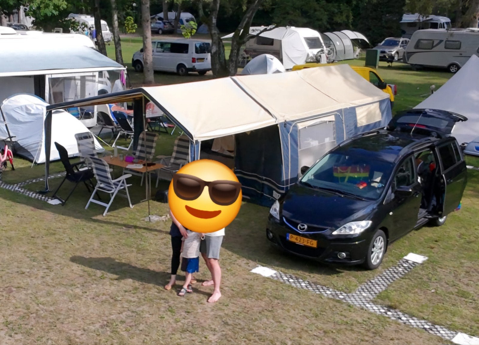 Gerjak Tago vouwwagen incl. imperial, meubels, extra's, Caravans en Kamperen, Vouwwagens, Meerkleurig, Aanwezig, Meer dan 6, Ophalen