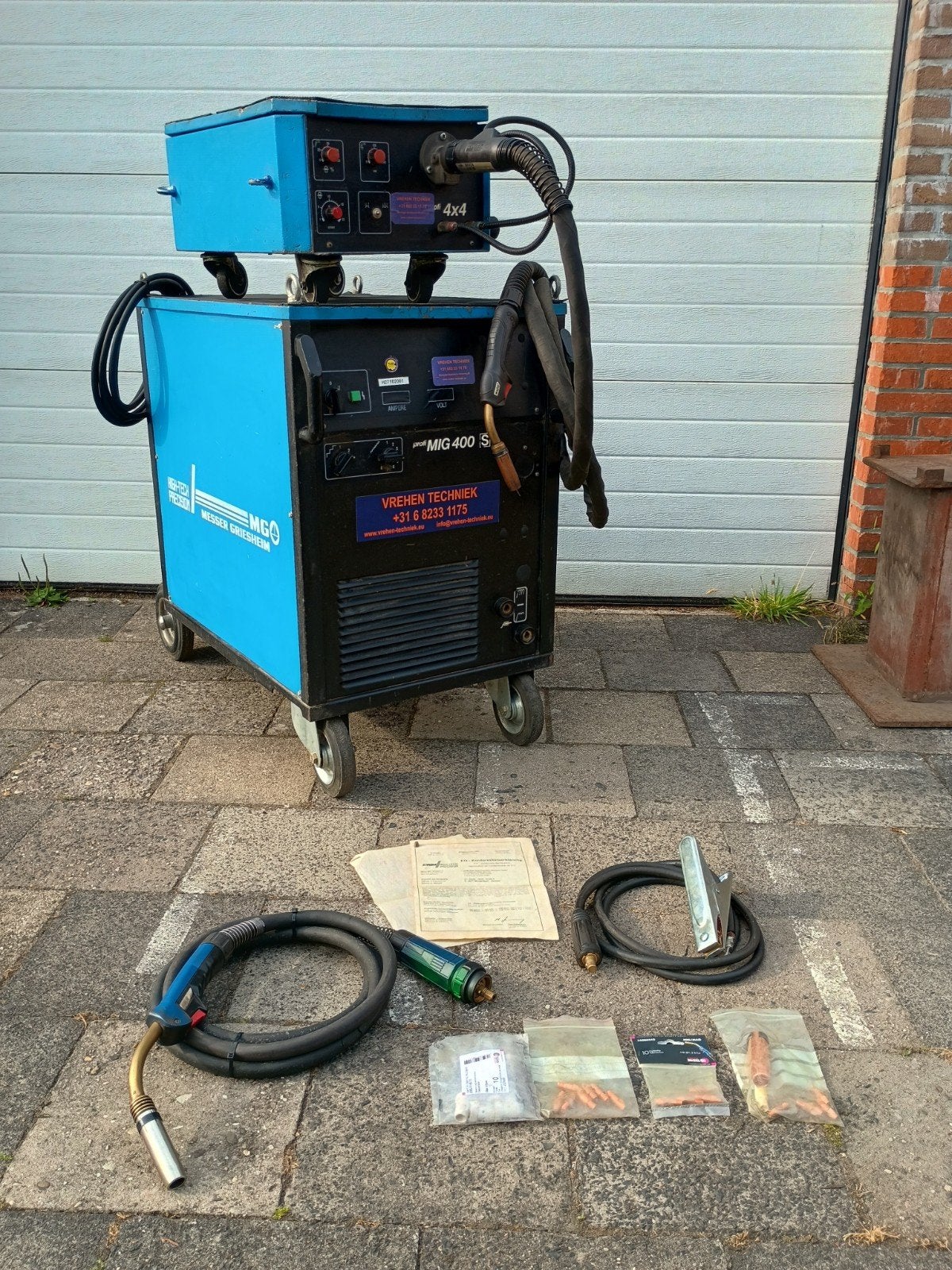 EWM / Messer Griesheim Profi MIG 400 S 400A 4x4 Watergekoeld, Ophalen, Gebruikt, 250 ampère of meer, Co2