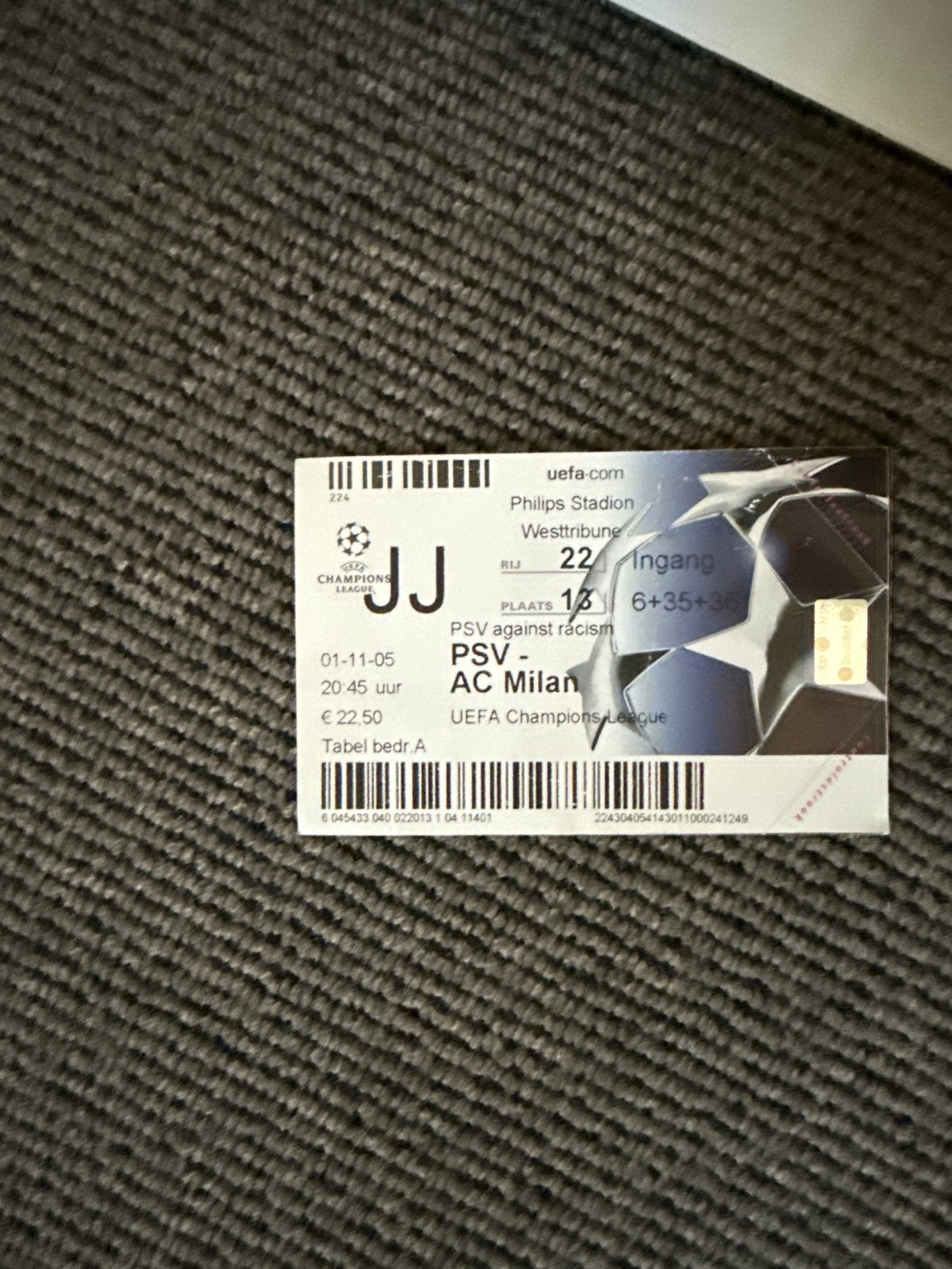 Psv kaart, Tickets en Kaartjes, Eén persoon