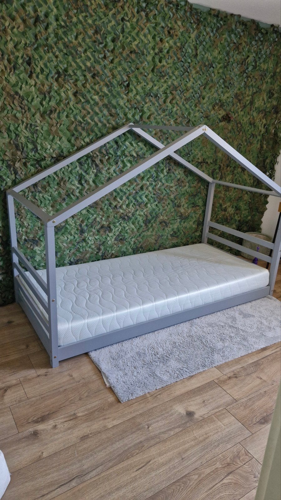 Kinder huis bed, Ophalen, 90 cm, Eenpersoons, Nieuw