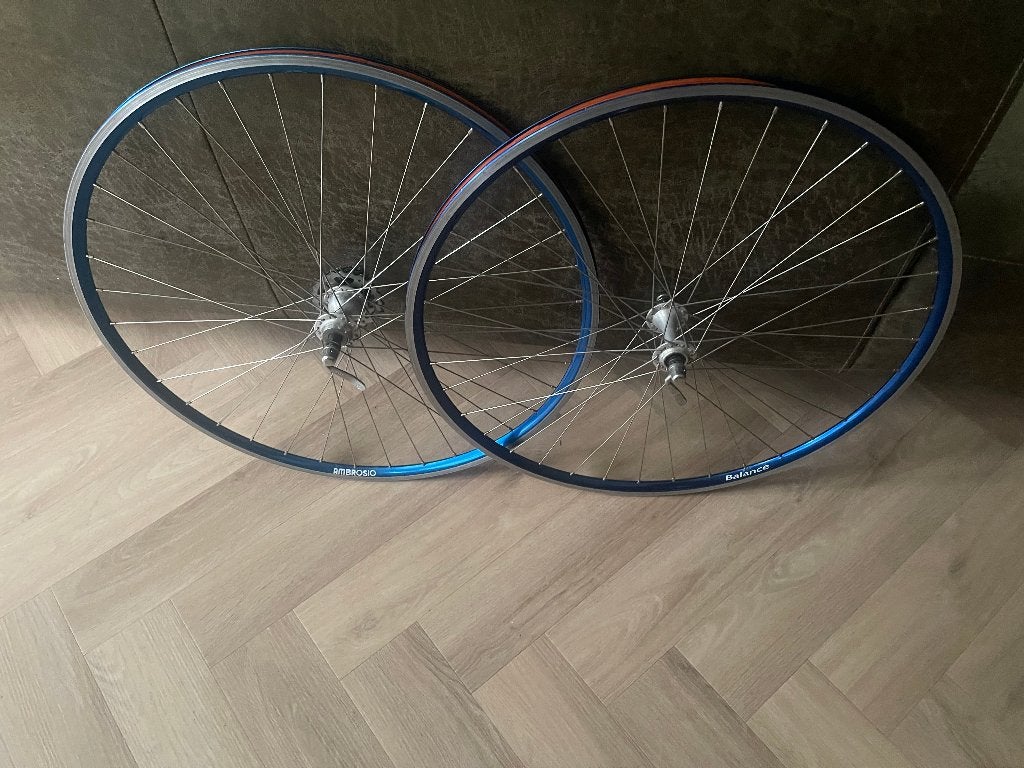 28 Inch Ambrosia draadvelgen. Zeer mooi setje., Ophalen of Verzenden, Zo goed als nieuw, Aluminium, Overige merken