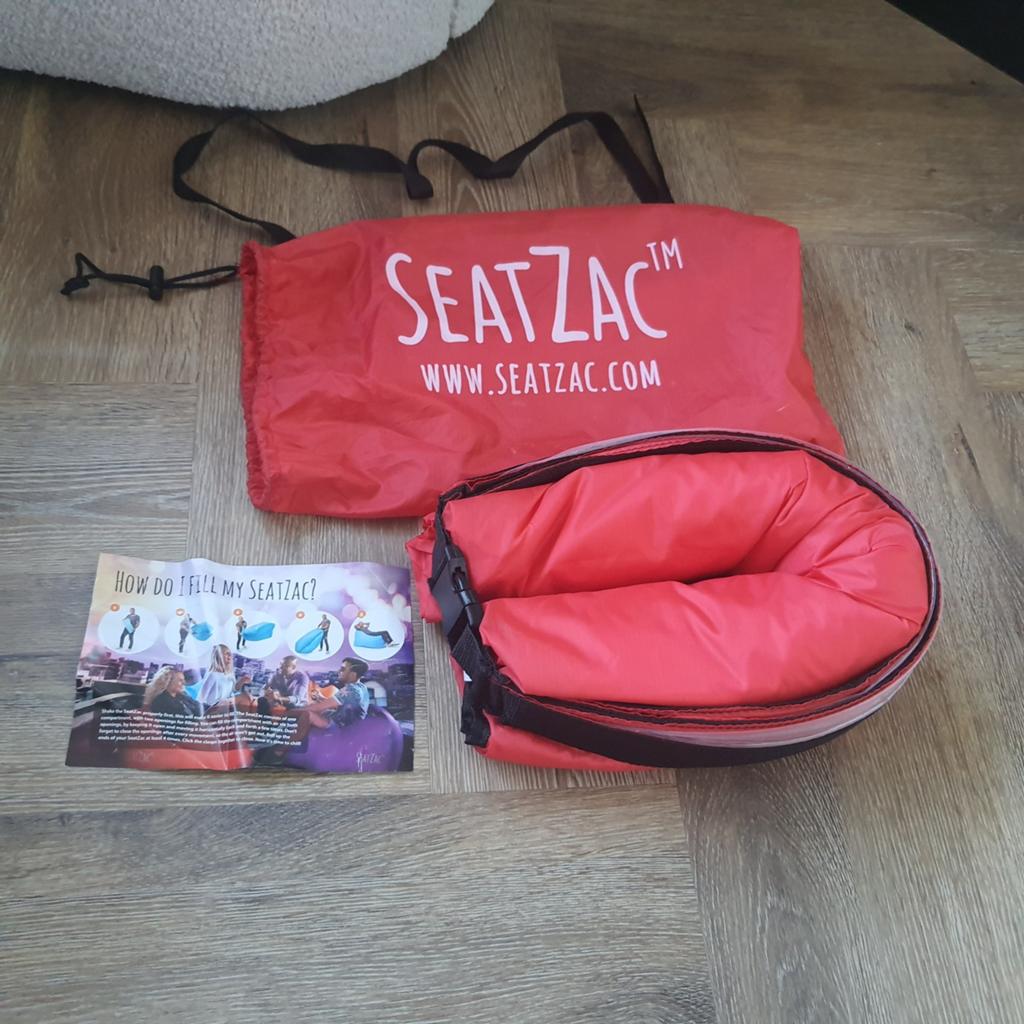 Nieuw seatzac rood, Huis en Inrichting, Zitzakken, Ophalen, Nieuw, Rood, Zitzak