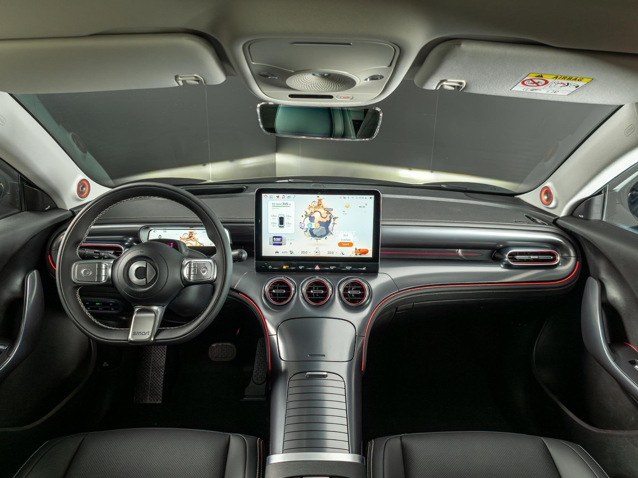 smart #3 Premium 66 kWh, Automaat, Achterwielaandrijving, Zwart, Automatische klimaatregeling