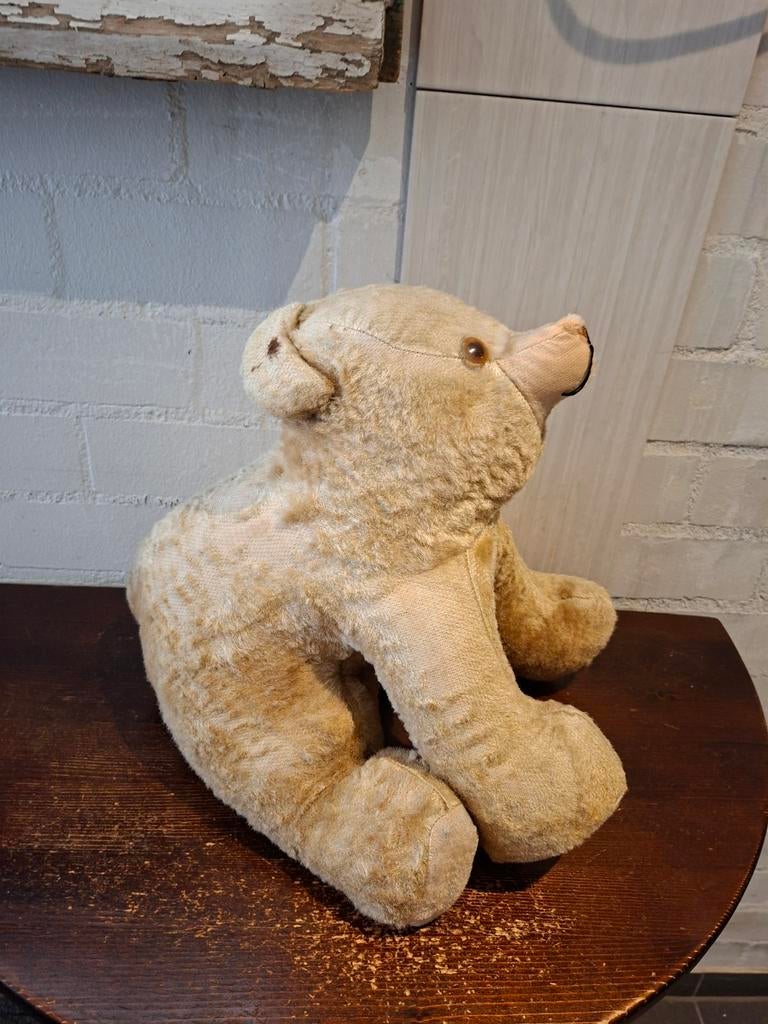Oude teddy beer jaren 50/60 vintage brocante, Antiek en Kunst, Curiosa en Brocante, Ophalen