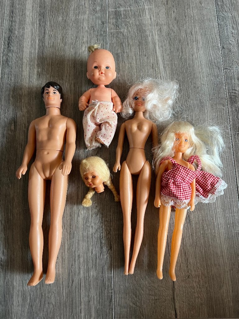 Vintage retro barbies Ken clones poppen barbiepoppen popjes, Ophalen of Verzenden, Gebruikt, Fashion Doll