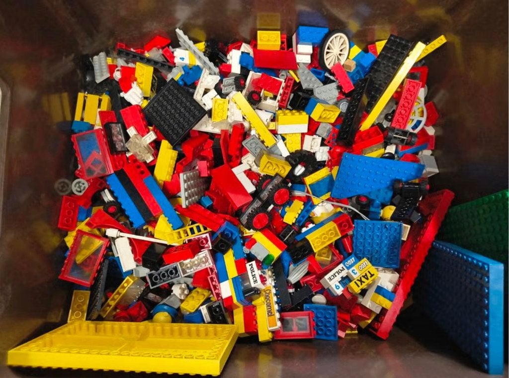 Lego 4 kg van alles wat, Ophalen, Gebruikt, ., Lego