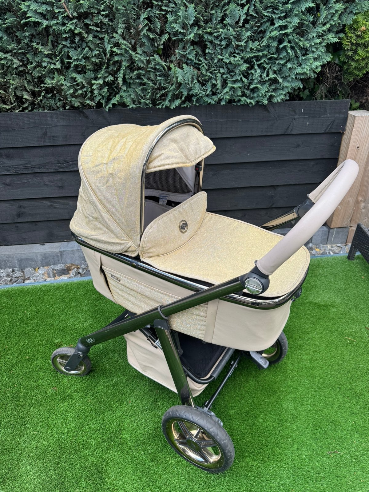Kinderwagenset Bébécar via plus diamond beige te koop, Ophalen, Zo goed als nieuw