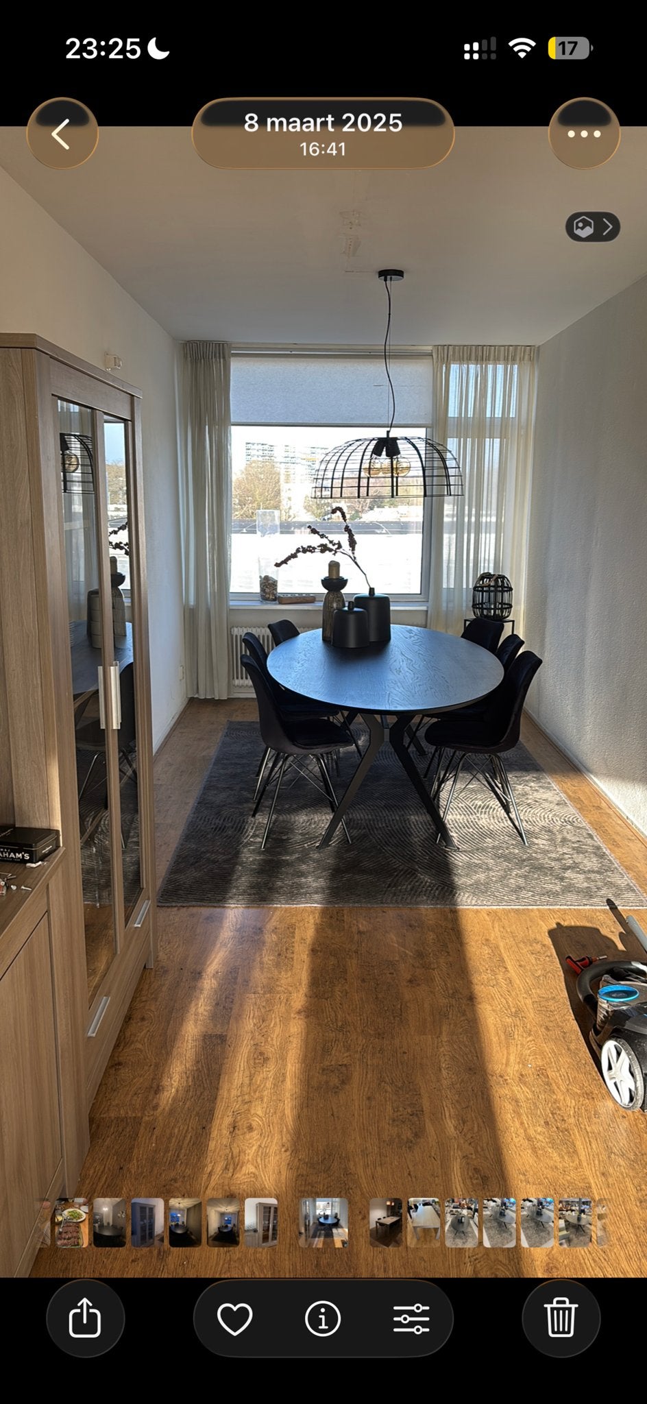 Ovale eettafel, complete eethoek., Ophalen, 50 tot 100 cm, Zo goed als nieuw, 150 tot 200 cm