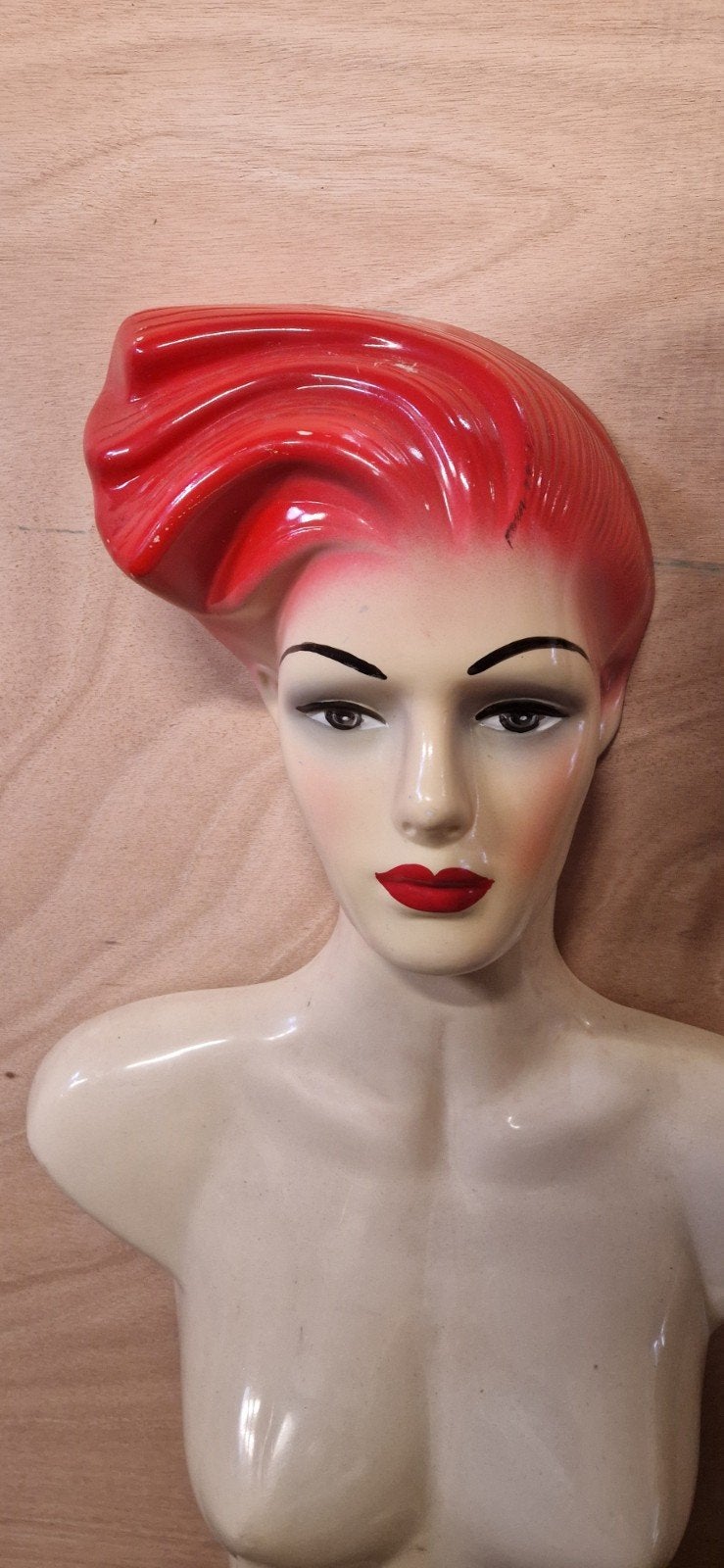 vintage buste / pop art  - 77.5 cm hoog - paspop, Ophalen, Huis en Inrichting