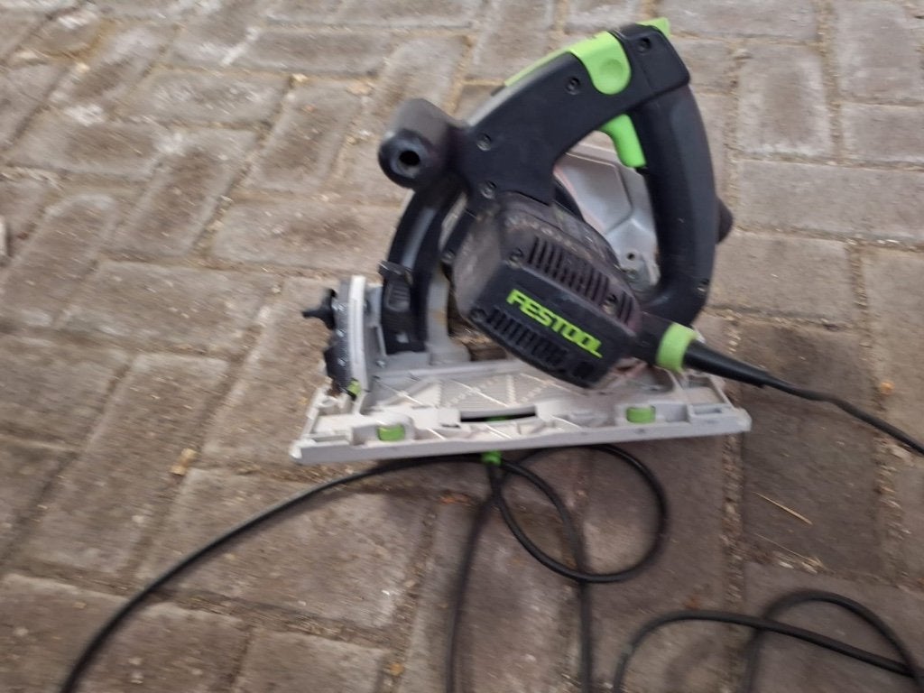 Festool TS 55 EBQ invalzaag., Doe-het-zelf en Verbouw, Invalzaag, Ophalen of Verzenden, Zo goed als nieuw, 30 tot 70 mm