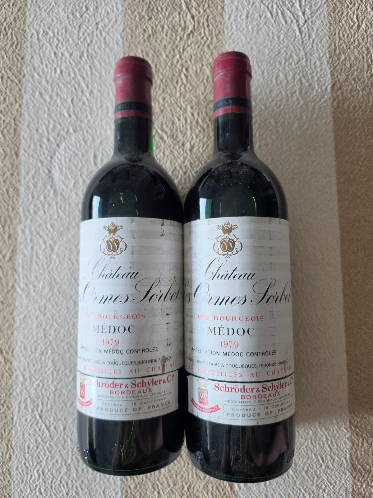 Château les Ormes Sorbet Médoc 1979 - Rode Wijn, Frankrijk, Nieuw, Ophalen of Verzenden, Rode wijn