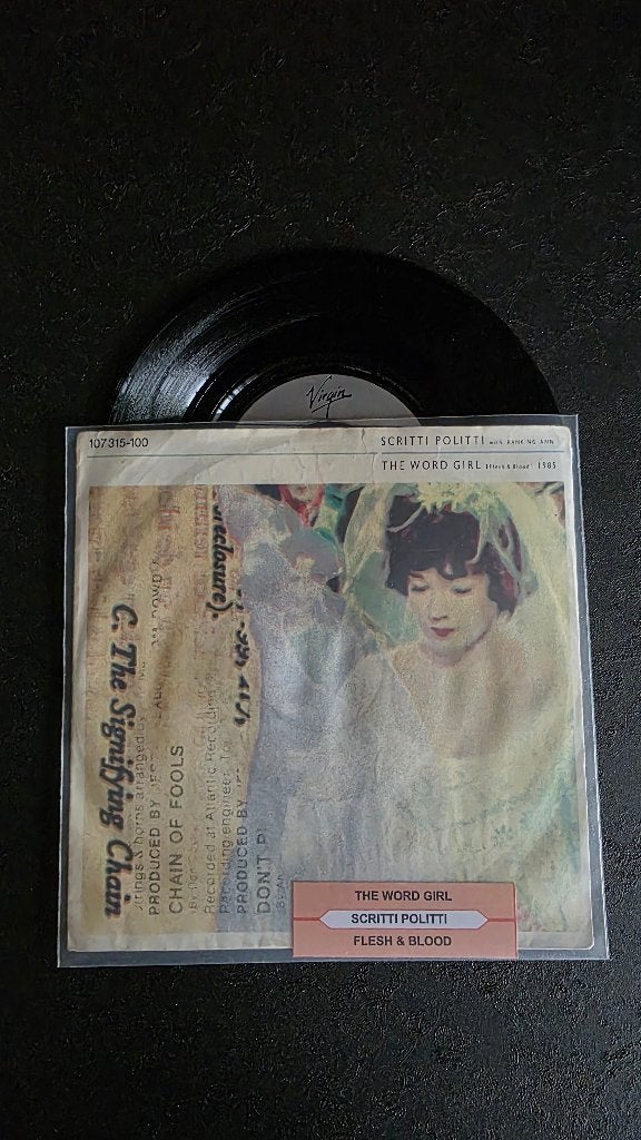 45 toeren, 7”single van: Scritti politti, Gebruikt, 7 inch, Ophalen of Verzenden, Overige typen