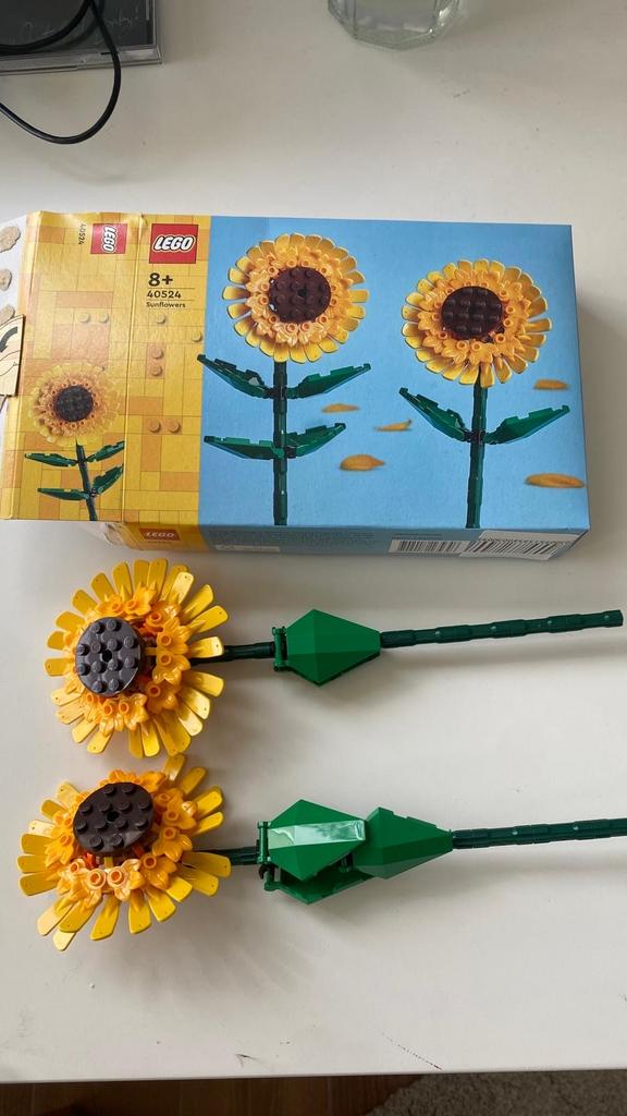 Lego Zonnebloemen (40524) - Prachtige Bloemenbouwset, Lego, Ophalen of Verzenden, Zo goed als nieuw, Compleet