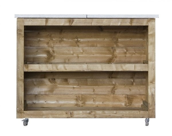 Buitenkeuken Toscane, Ophalen, Nieuw, Minder dan 180 cm, Planken