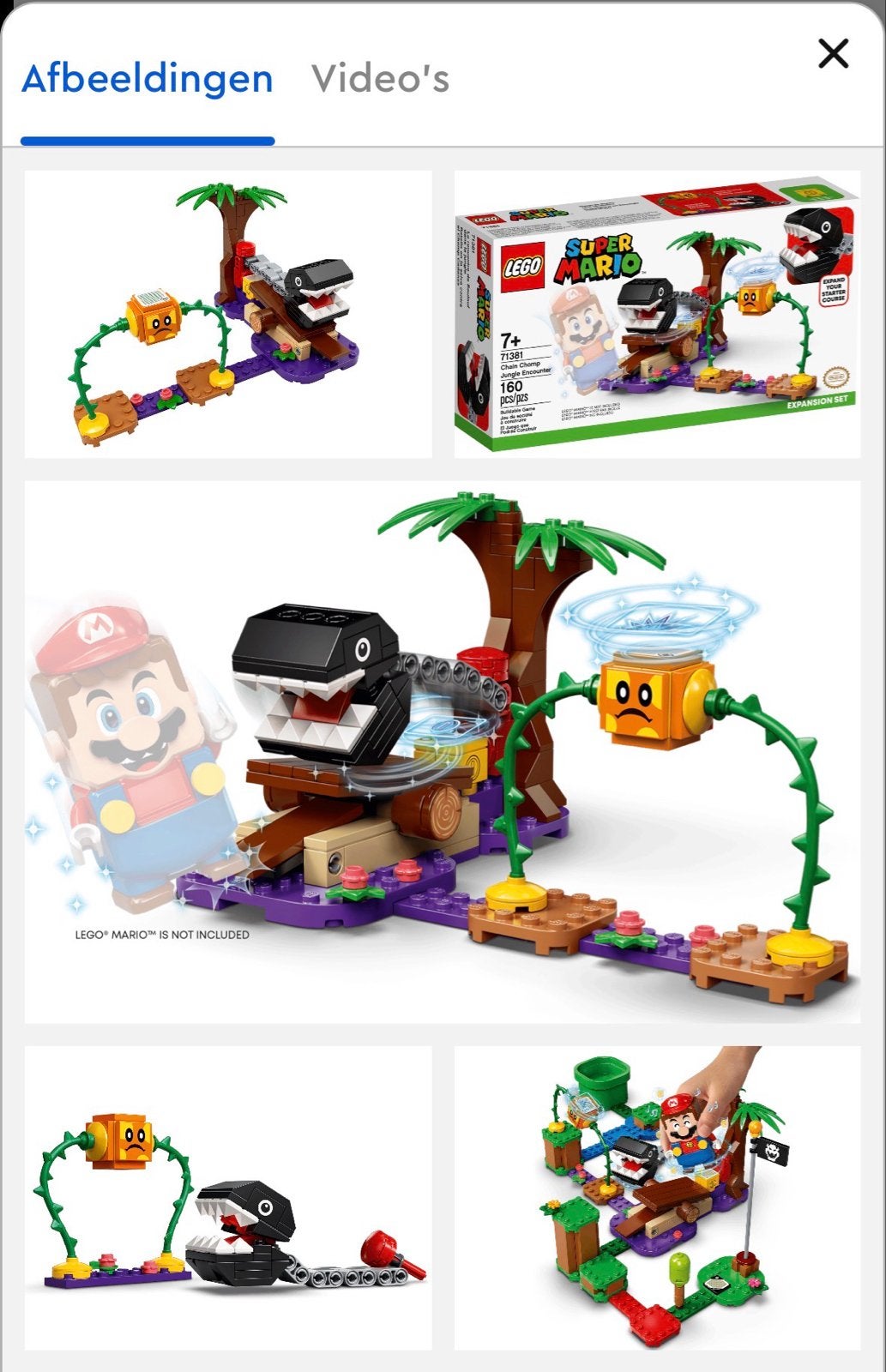 Lego Super Mario 71381 Chain Chomp Jungle Ontmoeting, Ophalen of Verzenden, Gebruikt