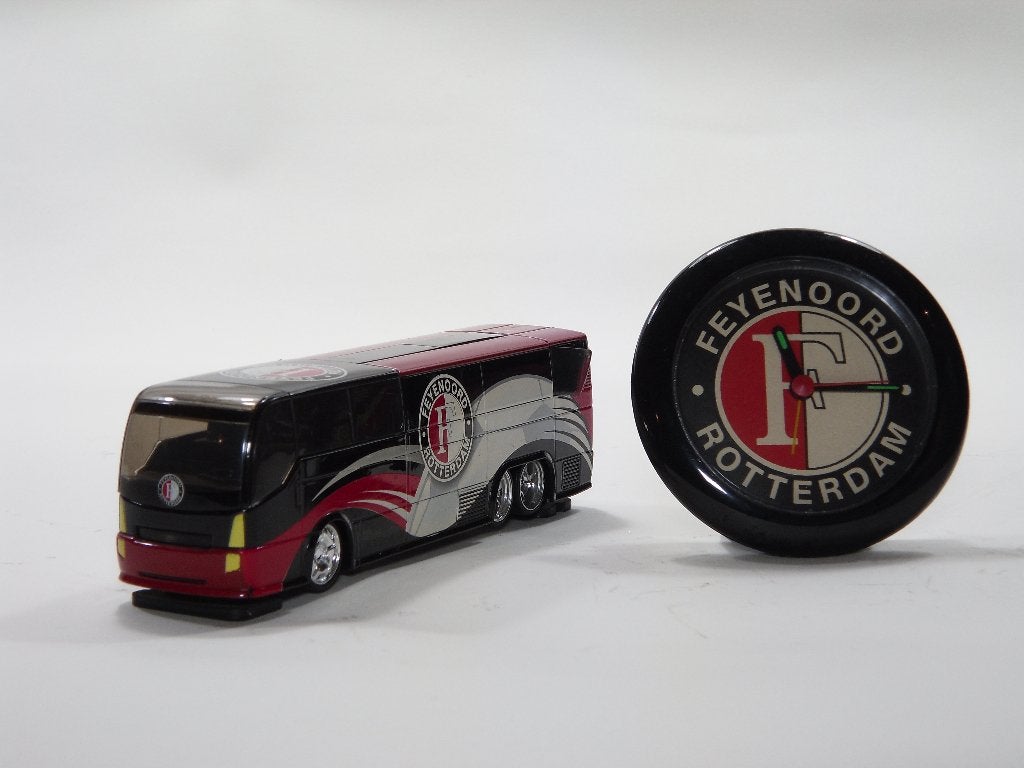 Spelersbus Feyenoord en klokje met Feyenoord logo, Ophalen of Verzenden, Gebruikt, Auto's