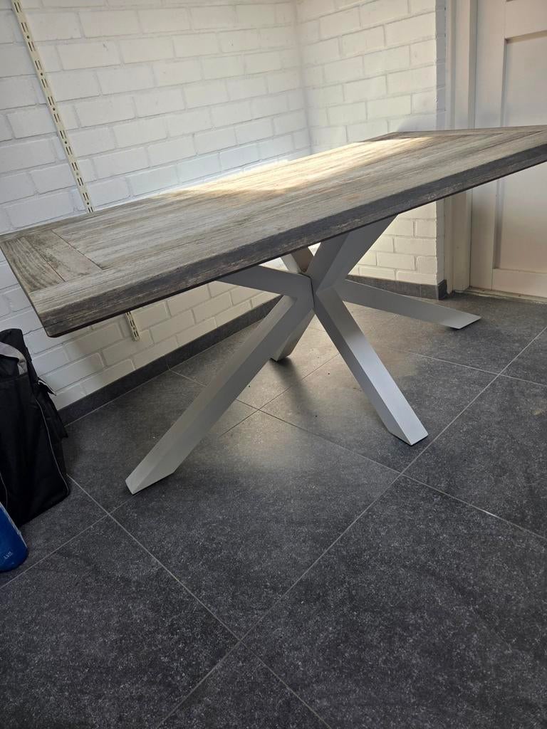 Tuintafel 160x90x70, Ophalen, Gebruikt, Rechthoekig, Hout