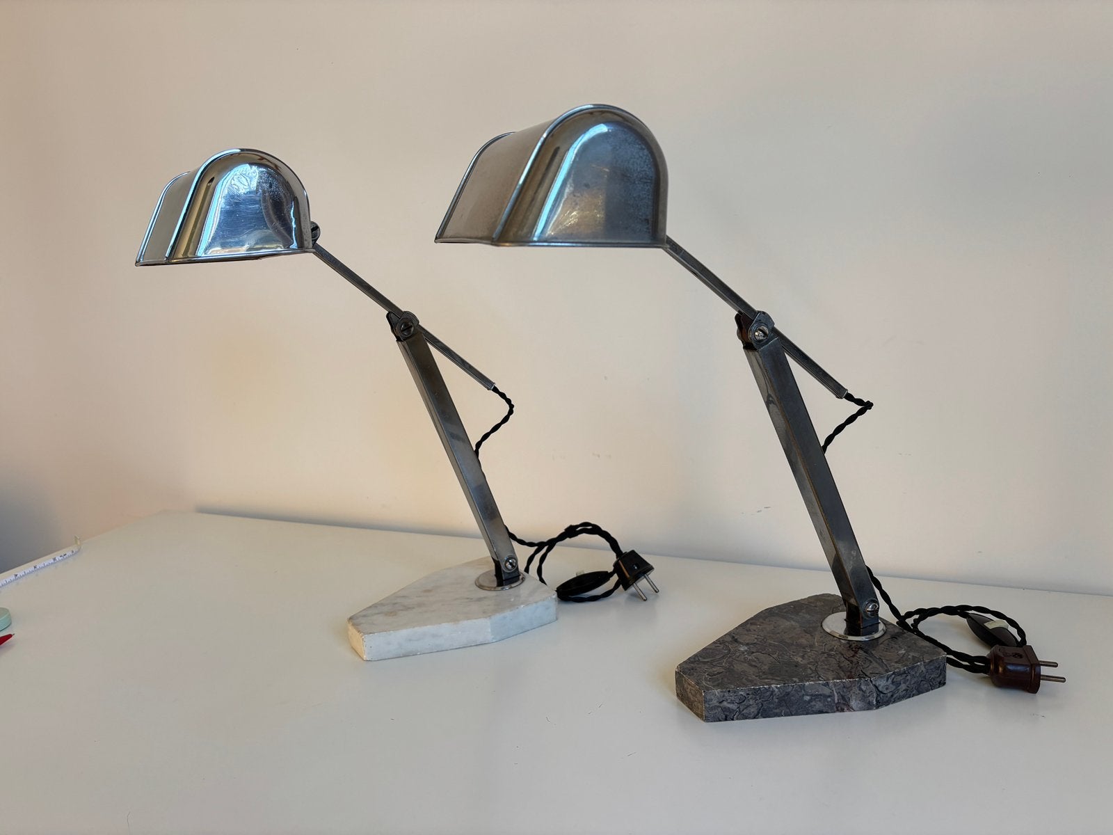 2 Art Deco bureaulampen, Ophalen of Verzenden